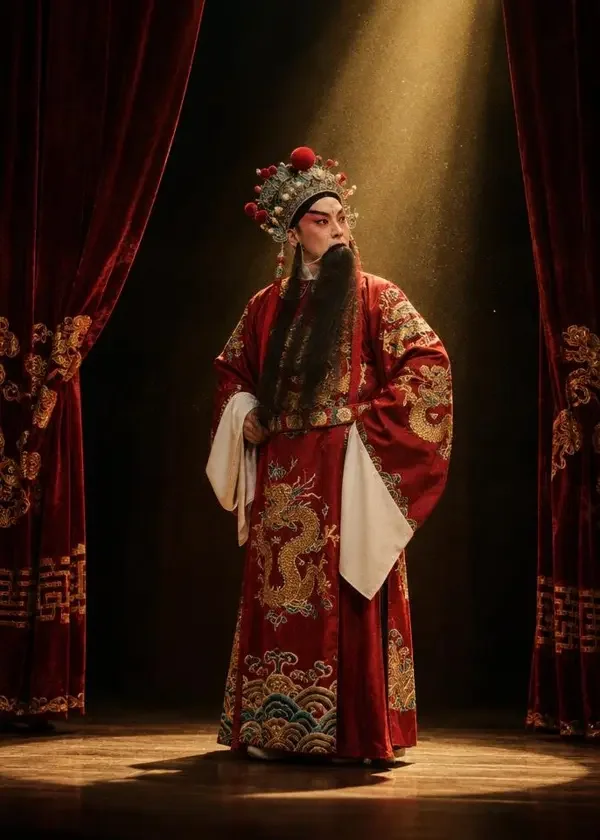 穿越后我成了最红男伶海报，穿越重生题材短剧，现代京剧团的鼓师顾听白一觉醒来成了民国戏班最红的...